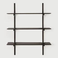 Hot Ethnicraft Wandrek PI Hout, Met 3 planken