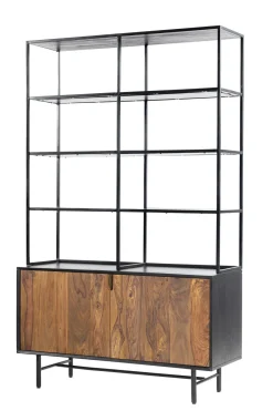 New Tower Living Wandrek Taviano Met 2 deuren, Sheesham- en mangohout, 180 x 110cm