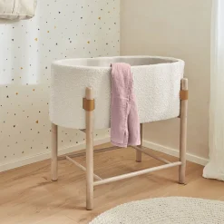 New Kave Home Wieg Adara Bouclé, 46 x 80cm Wit