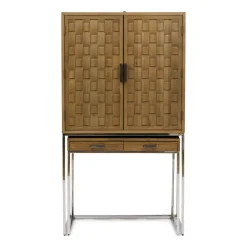 New Rivièra Maison Wijnkast/Opbergkast Southend Eikenhout, 182 x 100cm