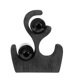 Outlet MUST Living Wijnrek Grape Suarhout, 30cm, kleur Zwart