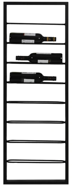 Light & Living Wijnrek Macaben Voor 8 flessen, kleur Zwart