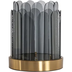 Richmond Interiors Windlicht Daisey kleur Smoke