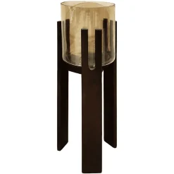 New Richmond Interiors Windlicht Paige 64cm, kleur Walnut Walnoot