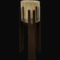 New Richmond Interiors Windlicht Reese 80cm, kleur Walnut Walnoot