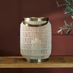 Discount Rivièra Maison Windlicht San José Katoenen touw, 56cm Beige