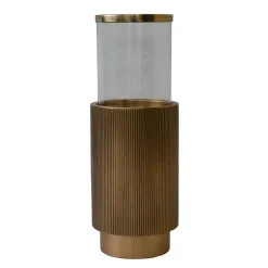 Discount Richmond Interiors Windlicht Soreli 49cm, kleur Brass Antique