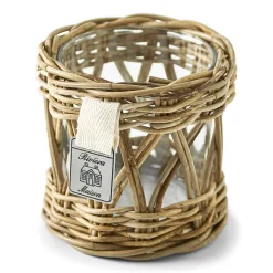 Hot Rivièra Maison Windlicht Votive Rotan en glas Brown
