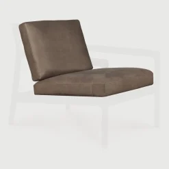 Ethnicraft Zitkussen Jack t.b.v. Fauteuil Jack, Nubuck Leder, kleur Terra