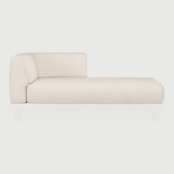 Outlet Ethnicraft Zitkussen Monocle t.b.v. Modulaire Loungebank Monocole Lounge Arm, kleur Wit