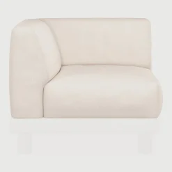 New Ethnicraft Zitkussen Monocle t.b.v. Modulaire Loungeset Monocle Hoek, kleur Wit