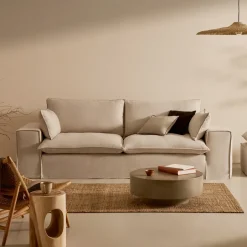 Online Kave Home 3-zits Bank Anarela Linnen, 280cm