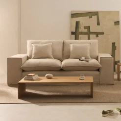 New Kave Home 2-zits Bank Anarela Linnen, 240cm