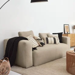 New Kave Home 3-zits Bank Blok 240cm, kleur Beige