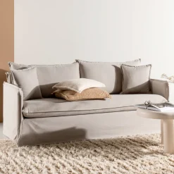 Clearance Nohr 3-zits Bank Elden Linnen 200cm