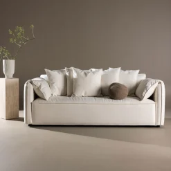 Sale Nohr 3-zits Bank Errin Velvet, kleur Beige Wit