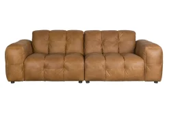 Discount Dutchbone 3-zits Bank Hackman Leder