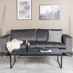 Nohr 3-zits Bank Laqueta Velvet