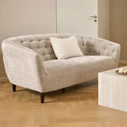 Hot Bendt 3-zits Bank Loes Chenille, kleur Beige