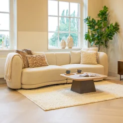 New Nohr 3-zits Bank Macrina Organisch 268cm, kleur Beige