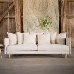 Nohr 3-zits Bank Nghia 240cm Linnen, kleur Beige