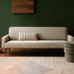 Clearance Dutchbone 3-zits Bank Preston Rib, kleur Beige