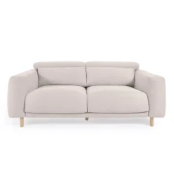 Hot Kave Home 3-zits Bank Singa Chenille, kleur Wit