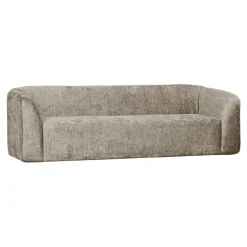 Best WOOOD 3-zits Bank Sloping Structure Velvet, kleur Wheatfield