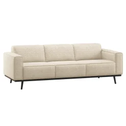 Discount WOOOD 3-zits Bank Statement 230cm, Melange stof, kleur Beige