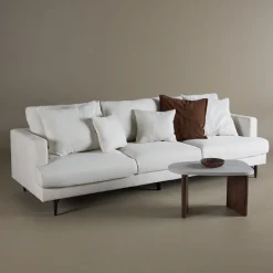 Best Nohr 3-zits Bank Tamora Linnenlook, kleur Beige