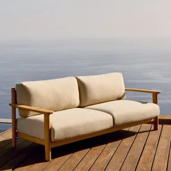 Outlet Kave Home 3-zits Bank Tirant hout Teak