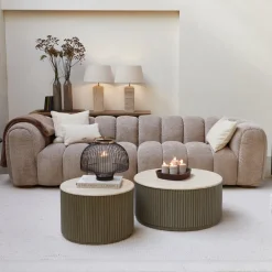 Outlet Rivièra Maison 3,5-zits Bank Vicenza Chenille