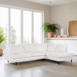 New BASE 3-zits Hoekbank Alaya Bouclé, kleur Naturel