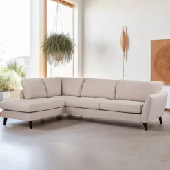 Online BASE 3-zits Hoekbank Gudren Geweven, kleur Beige