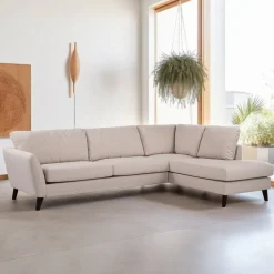 Online BASE 3-zits Hoekbank Gudren Geweven, kleur Beige