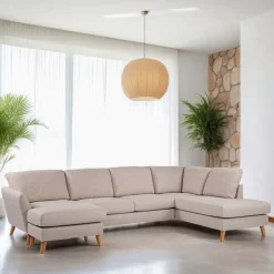 BASE 3-zits Hoekbank Mansi kleur Beige