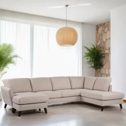BASE 3-zits Hoekbank Mansi kleur Beige