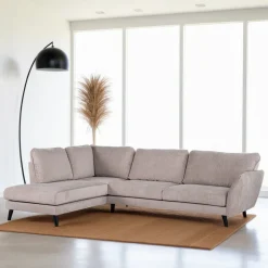 Clearance BASE 3-zits Hoekbank Spiro kleur Beige