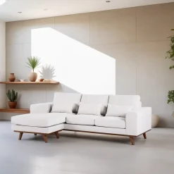 New BASE 3-zits Loungebank Alando Links/Rechts, kleur Beige