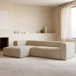 Sale Kave Home 4-zits Loungebank Blok 330cm, kleur Beige