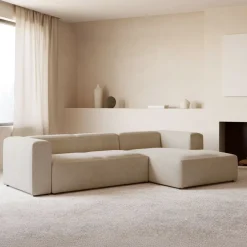 Sale Kave Home 4-zits Loungebank Blok 330cm, kleur Beige