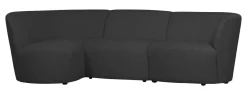 Discount WOOOD 3-zits Loungebank Coco Links, Bouclé