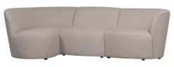 Discount WOOOD 3-zits Loungebank Coco Links, Bouclé