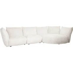 Sale Richmond Interiors 3-zits Loungebank Loyd Chenille, kleur Crème Cru00e8me
