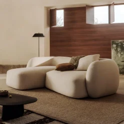 Kave Home 3-zits Loungebank Martina Structuurstof