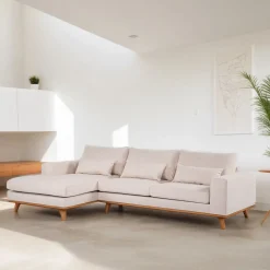 Hot BASE 3-zits Loungebank Omid Geweven, kleur Beige