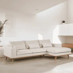 Hot BASE 3-zits Loungebank Omid Geweven, kleur Beige