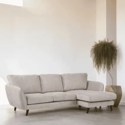 BASE 3-zits Loungebank Shafiq Rechts, kleur Beige