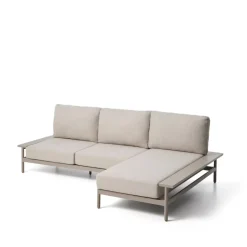 Clearance Kave Home 3-zits Loungebank Vathi 250cm, kleur Taupe