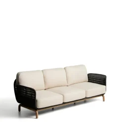 Clearance Kave Home 3-zits Tuinbank Alipa Acaciahout en touw